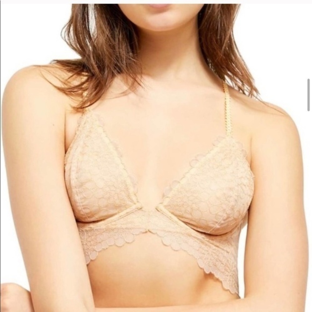 Free People Sheer lace underwire bra Lucia…